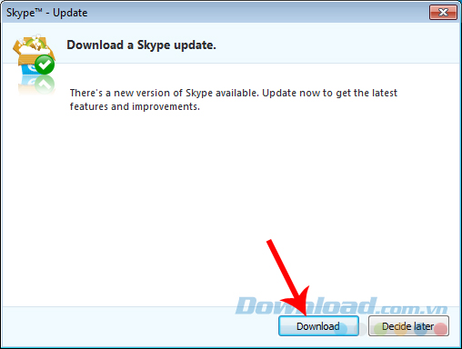 Thông báo update Thông báo update