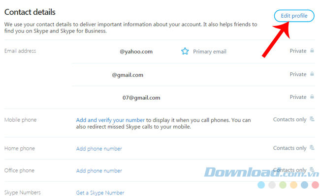Edit profile Edit profile