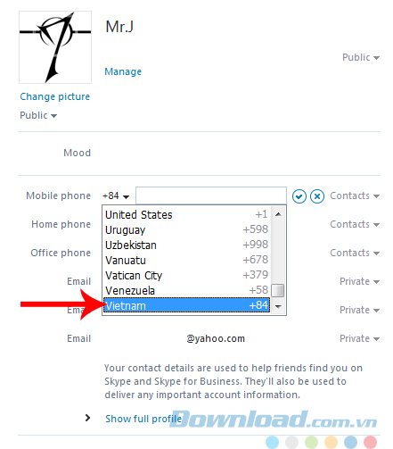 Bổ sung số điện thoại Bổ sung số điện thoại