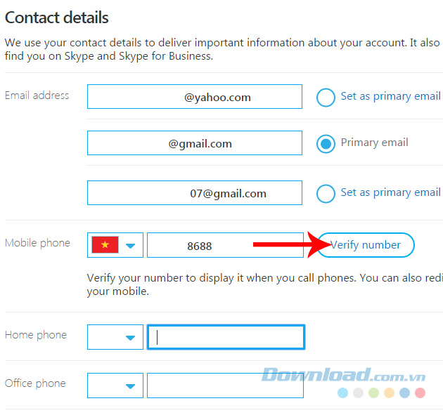 Xác nhận số điện thoại Xác nhận số điện thoại