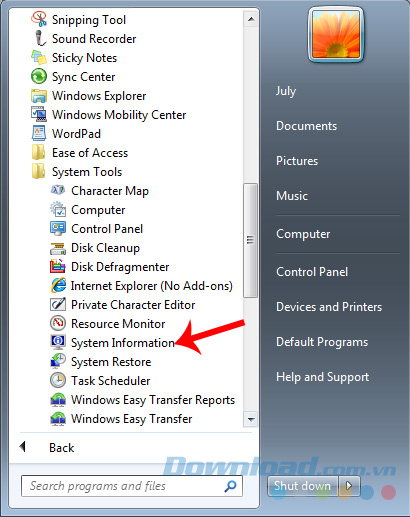 System Infomation System Infomation