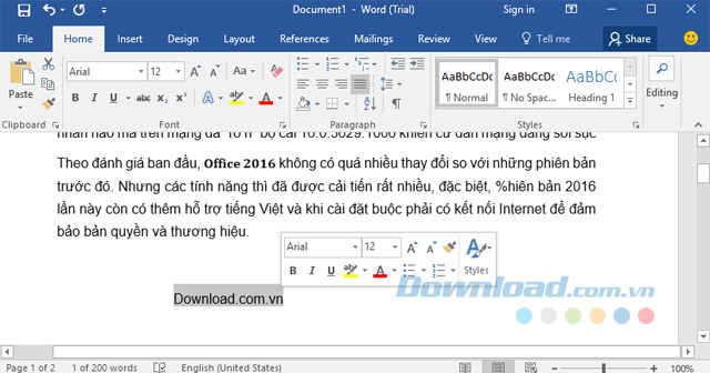 Soạn thảo ở bất kỳ vị trí nào Soạn thảo ở bất kỳ vị trí nào