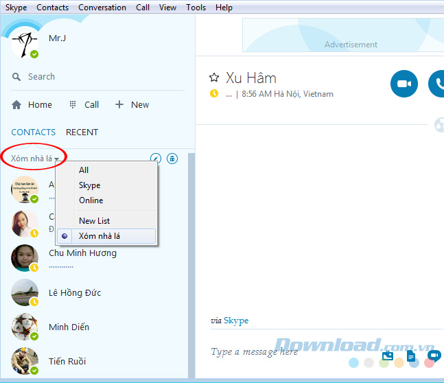 Bạn bè trong nhóm