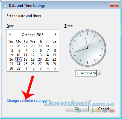 Change calendar settings Change calendar settings