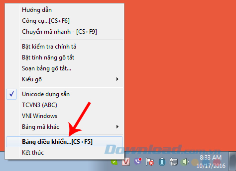 Bảng điều khiển Unikey