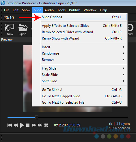 Thẻ Slide Thẻ Slide