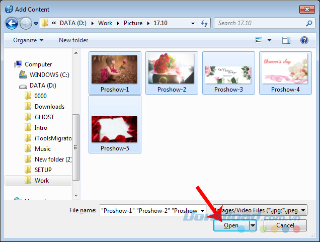 Chọn ảnh Chọn ảnh