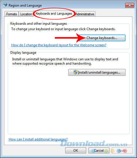 Change Keyboards Change Keyboards
