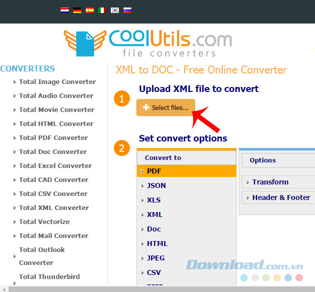 Trang chuyển đổi Trang chuyển đổi