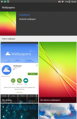 Giao diện chính của app