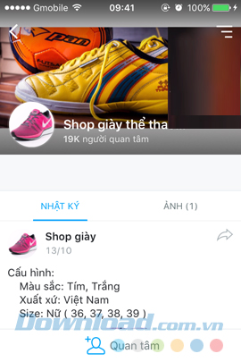 Chi tiết gian hàng