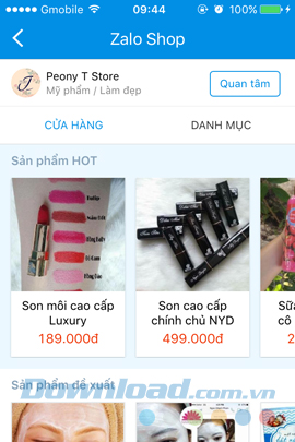 Chi tiết shop