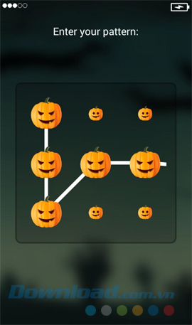 Ứng dụng khóa màn hình kiểu Halloween