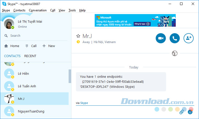 Đăng nhập trên một thiết bị
