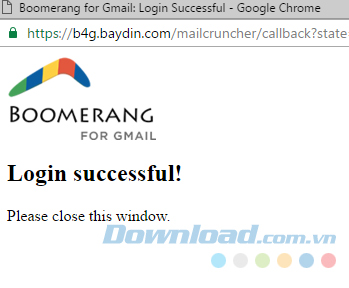Kích hoạt thành công Kích hoạt thành công