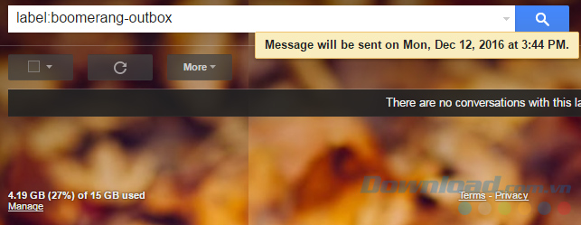 Mail được gửi đi Mail được gửi đi