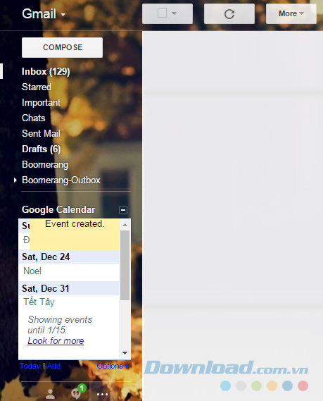Danh sách sự kiện Danh sách sự kiện