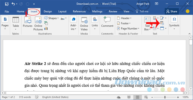 Chèn thời gian vào tài liệu Chèn thời gian vào tài liệu