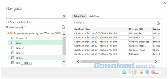 Nội dung dữ liệu Nội dung dữ liệu