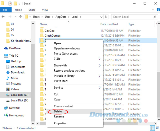 Xóa thư mục Google Xóa thư mục Google