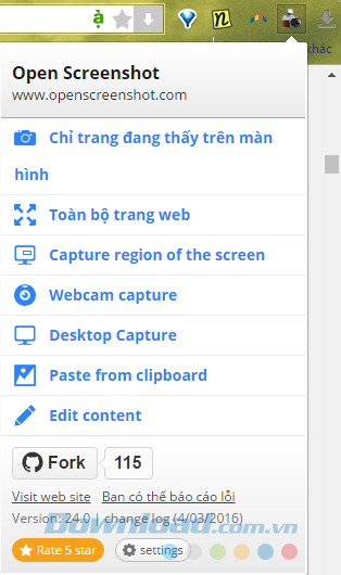 Thêm tùy chọn chụp Thêm tùy chọn chụp