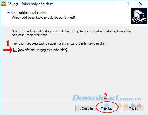 Tạo biểu tượng ra màn hình desktop