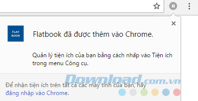 Flatbook đã thêm vào Chrome Flatbook đã thêm vào Chrome