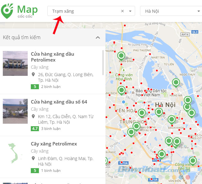 Tìm kiếm địa điểm Tìm kiếm địa điểm