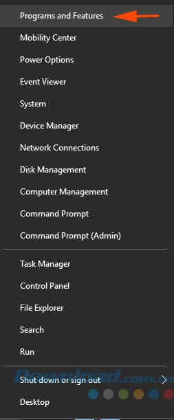 Programs and features Programs and features
