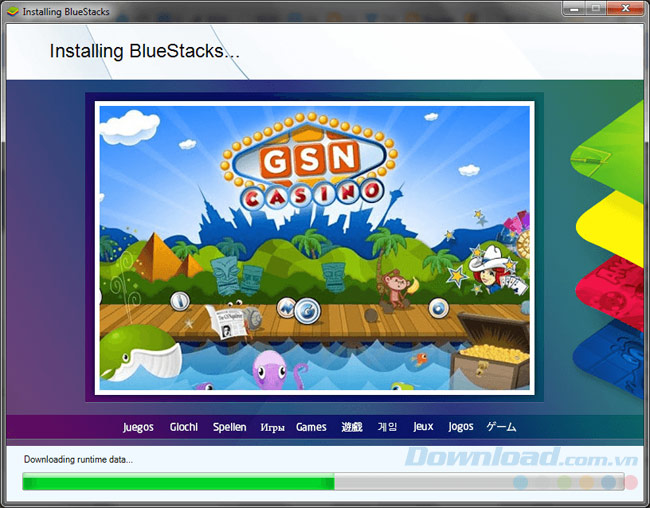 Lỗi Downloading runtime data