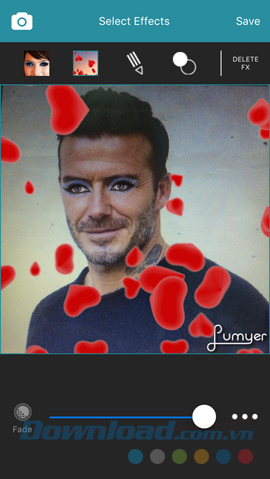 Ảnh được chèn hiệu ứng