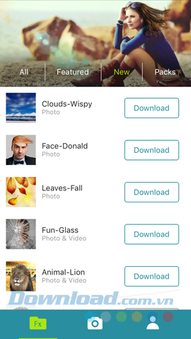 Tải thêm hiệu ứng