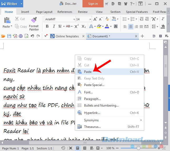 Dán ảnh bảo Word Dán ảnh bảo Word
