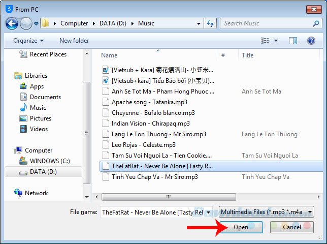 Chọn bài hát làm nhạc chuông