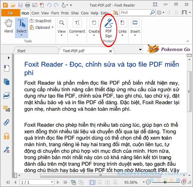 Cách tạo và chèn chữ ký vào file PDF với Foxit Reader
