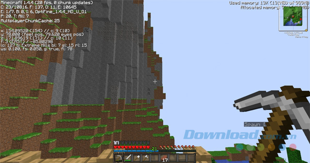 Cách giảm giật, lag khi chơi game Minecraft