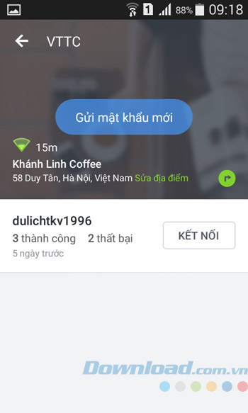 Xem chi tiết mạng Wifi