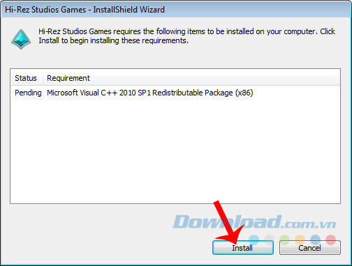 Chọn Install Chọn Install