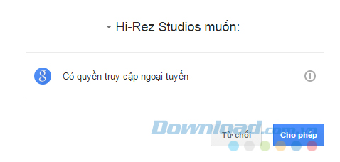 Chọn Allow Chọn Allow