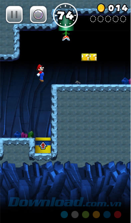 Chạm vào màn hình và giữ