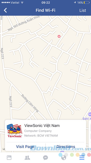 Chi tiết điểm phát wifi