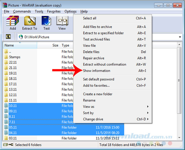 Show infomation Show infomation