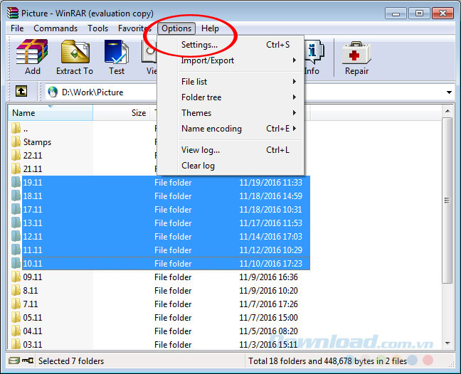 Chọn Settings Chọn Settings