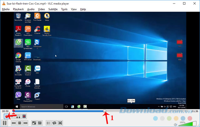 Chọn thời gian kết thúc