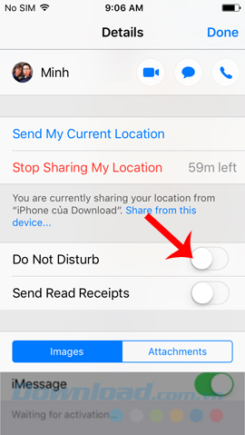 Tính năng không làm phiền