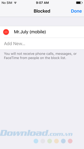 Xóa người đã chặn Xóa người đã chặn