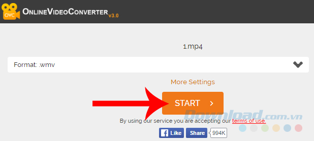 Nhấp vào Start Nhấp vào Start