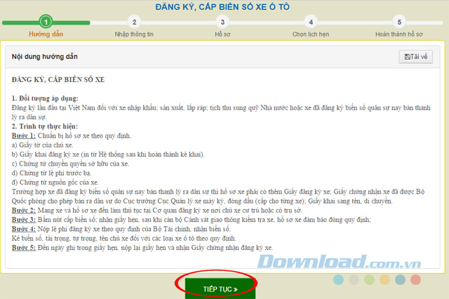 Hướng dẫn đăng ký xe ô tô