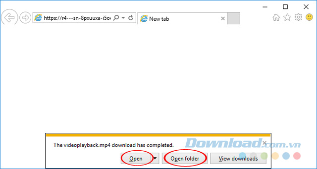 Mở thư mục lưu file