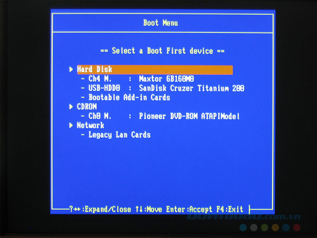 Boot Menu